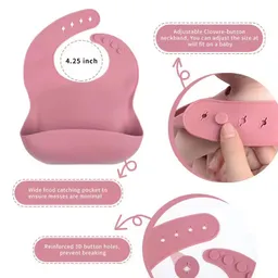 Set Vajilla Bebé Plato Tazón Babero Taza De Silicona P/comida De Bebé 6 Pzas.