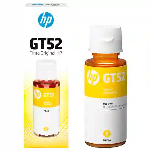Botella De Tinta Hp Gt52 Yellow