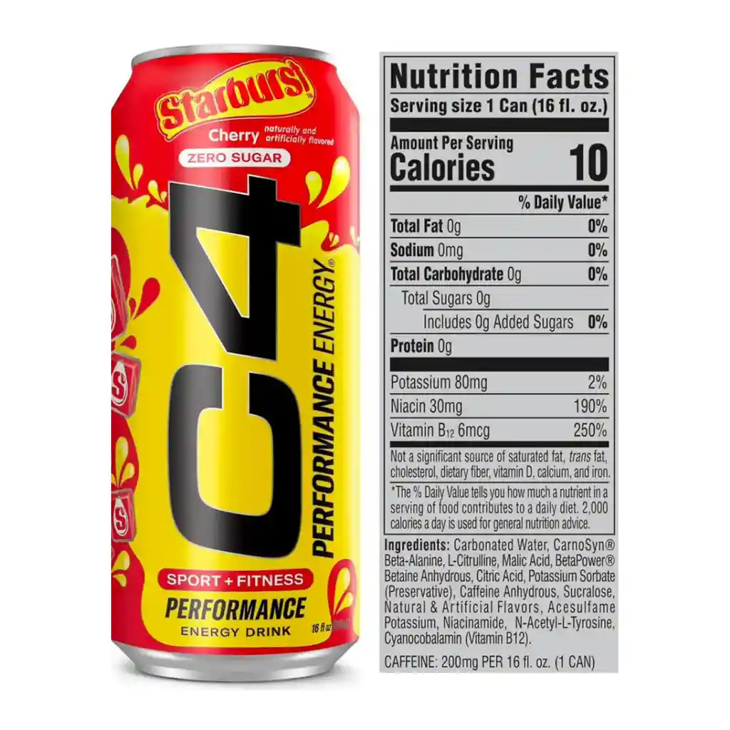 Pre-workout C4 Energy Lata 473ml - Cellucor - Sabores Surtidos