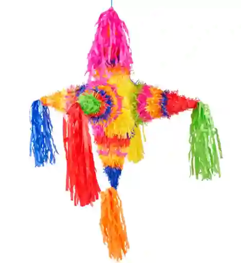Piñata En Papel Estrella Puntas