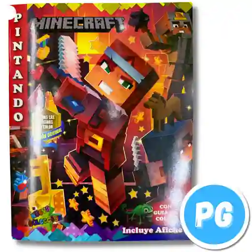 Libro Para Colorear Minecraft Vocales Numeros Y Abecedario