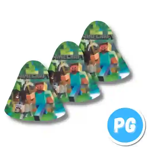 Paquete Gorros X12 Unds Minecraft