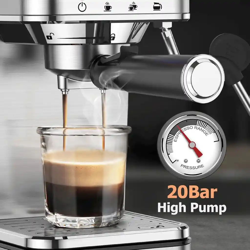Cafetera Expreso Maquina De Café Y Capuchino 20bar