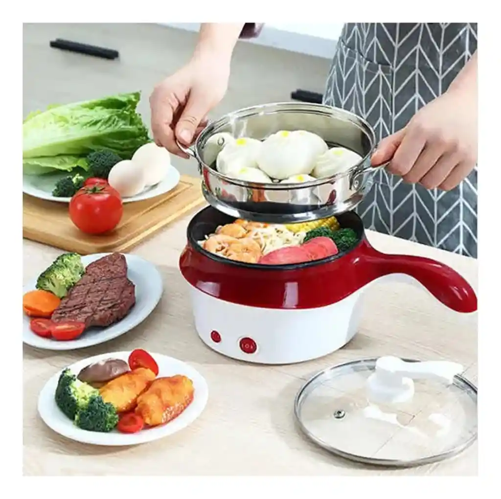 Mini Olla Eléctrica Doble Coccion Electrica - Vaporera Hogar Multifunción