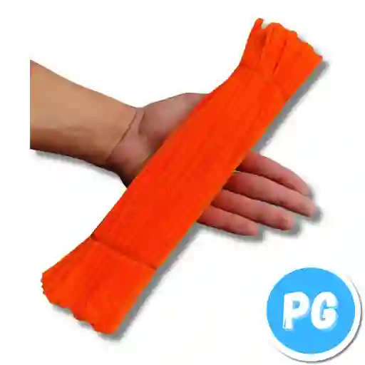 Paquete Chelines - Limpia Pipas X10 Unds Naranja