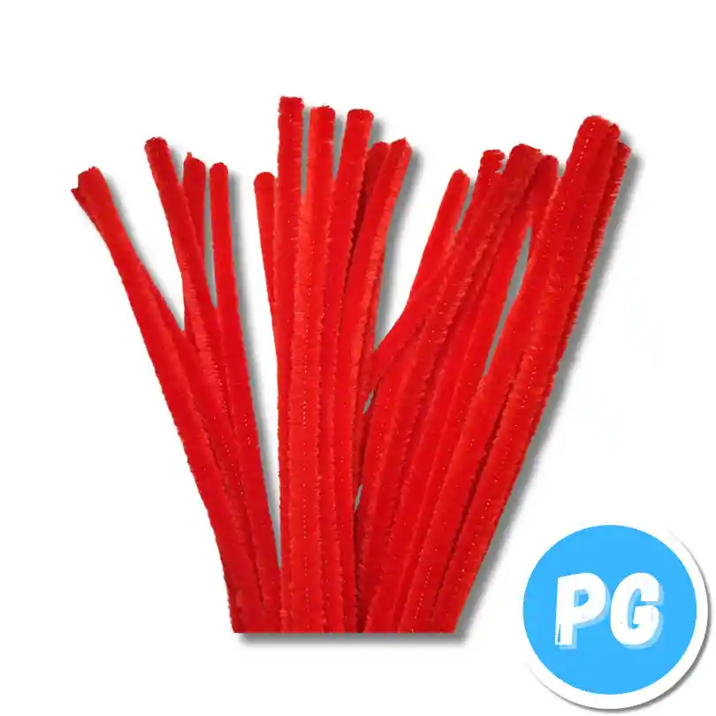 Paquete Chelines - Limpia Pipas X10 Unds Rojo