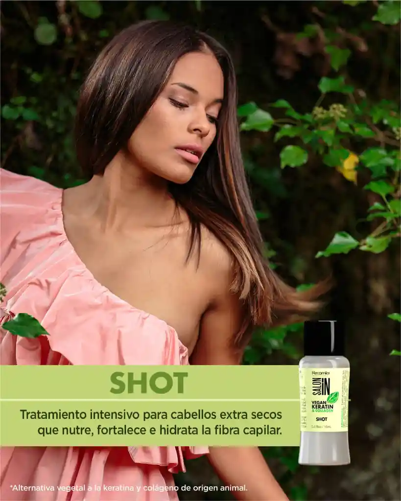 Vegan Keratin Collagen Shot Salon In Recamier X15 Ml