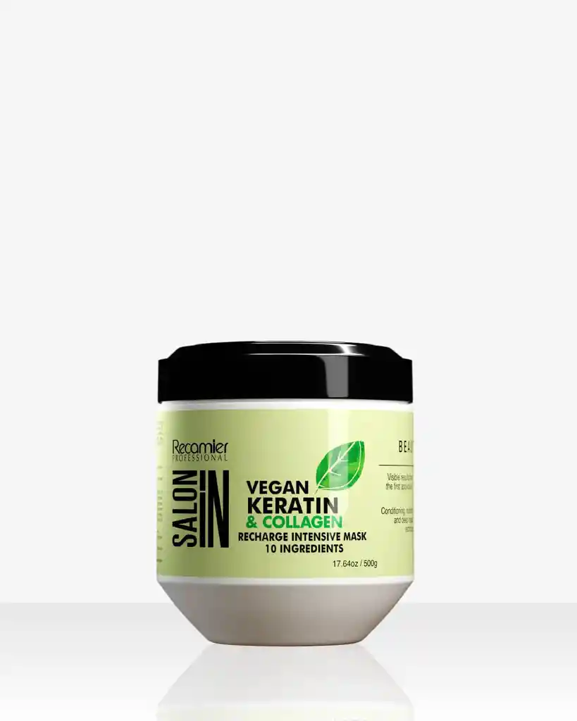 Tratamiento Rech Intensivo Vegan Keratin Collagen Salon In Recamier X500 Ml