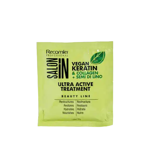 Tratamiento Ultra Active Keratin Salón In Recamier X30 Ml