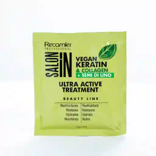 Tratamiento Ultra Active Keratin Salón In Recamier X30 Ml
