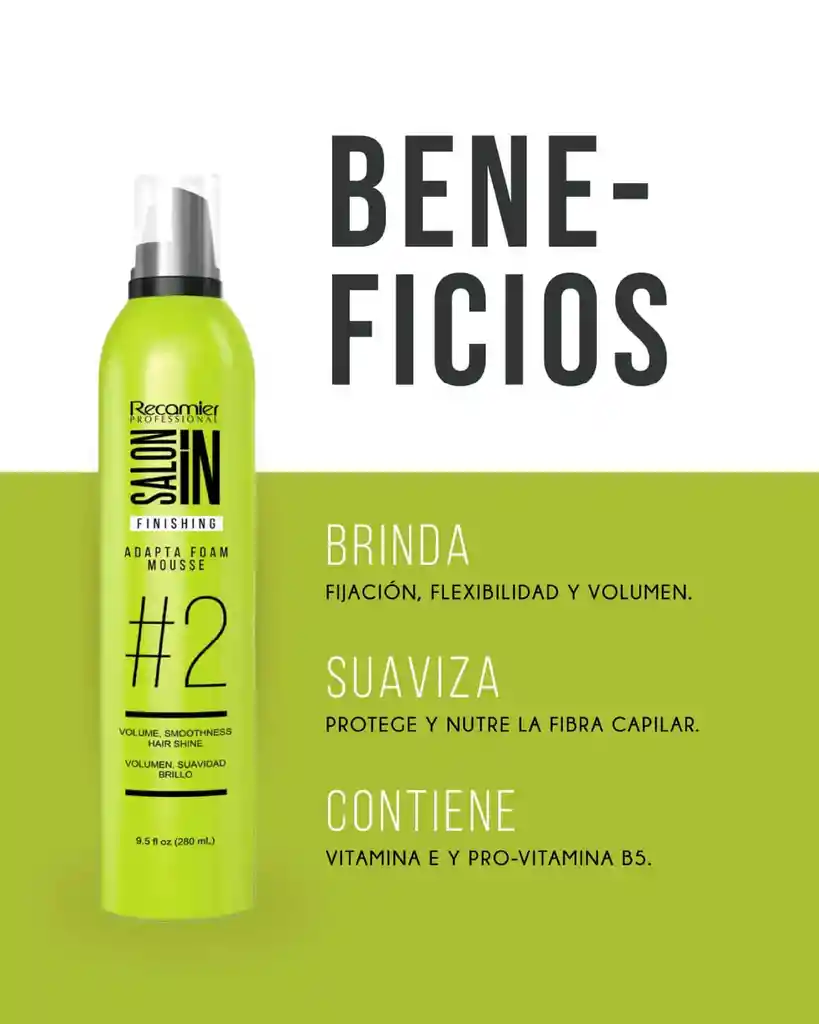 Espuma #2 Adapta Foam Salon In Recamier X280 Ml