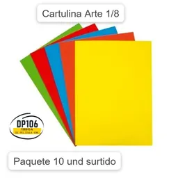 Cartulina Arte X 10 Und