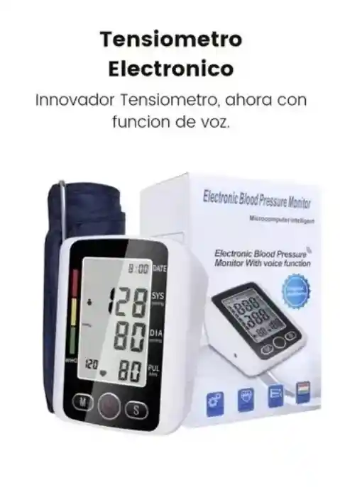 Monitor De Presión Arterial Y Cardiaco Blood Pressure X-180