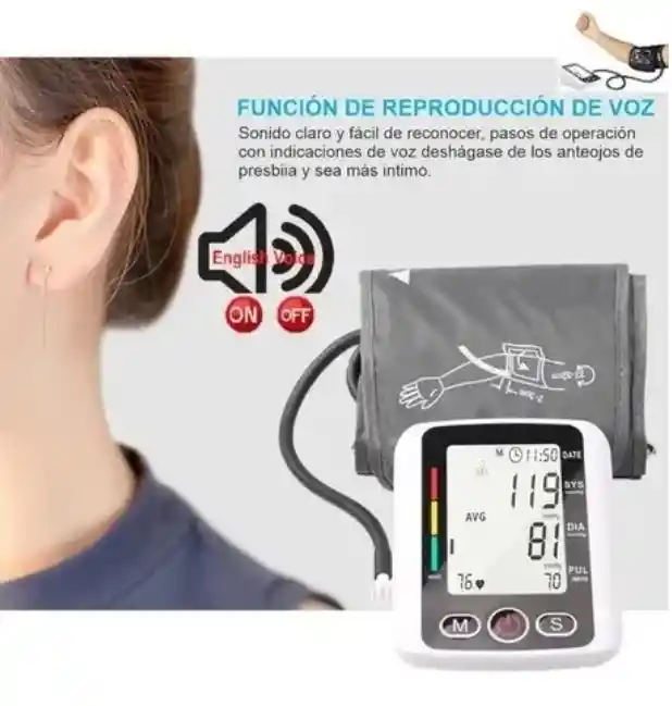 Monitor De Presión Arterial Y Cardiaco Blood Pressure X-180