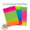 Cartulina Degrade Multicolor Medio Pliego X 1 Und