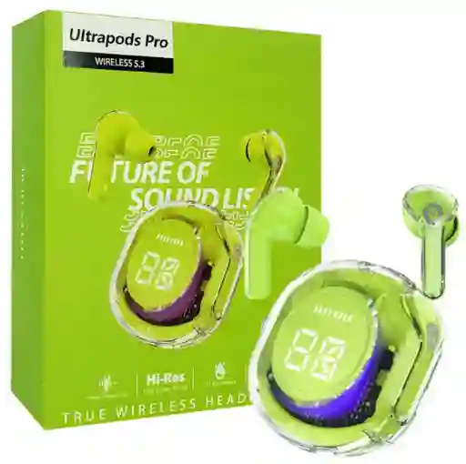 Audifonos Inalambricos Ultrapodspro Verde