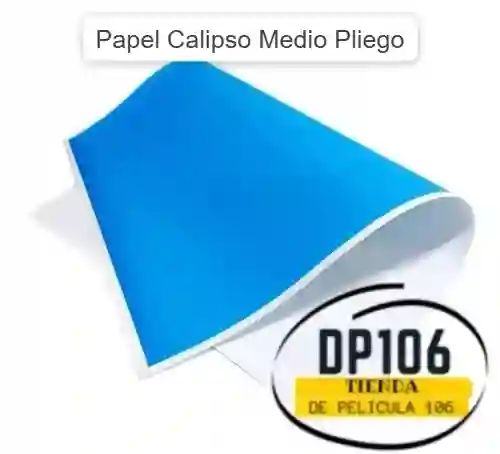 Papel Calipso Azul Neon Medio Pliego X 1 Und