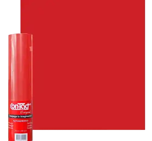 Rollo Papel Contact El Original Rojo 3 Mts X 45 Cm