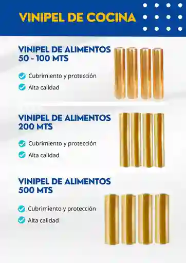 Vinipel De Cocina-30cm Alto X 50 M