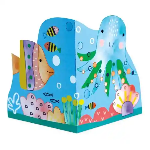 Set Creativo Acuarela Y Origami Bajo El Mar Para Niños