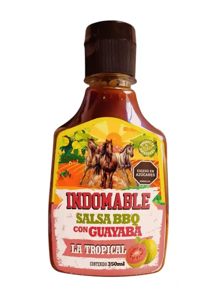 Indomable Salsa Bbq Con Guayaba La Tropical 350 Ml