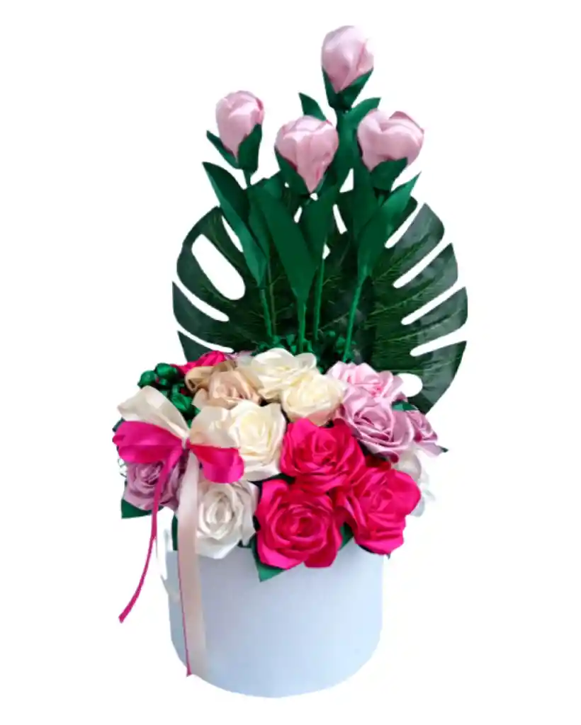 Arreglo De Rosas Y Tulipanes Unicornio Eterno