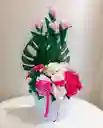 Arreglo De Rosas Y Tulipanes Unicornio Eterno