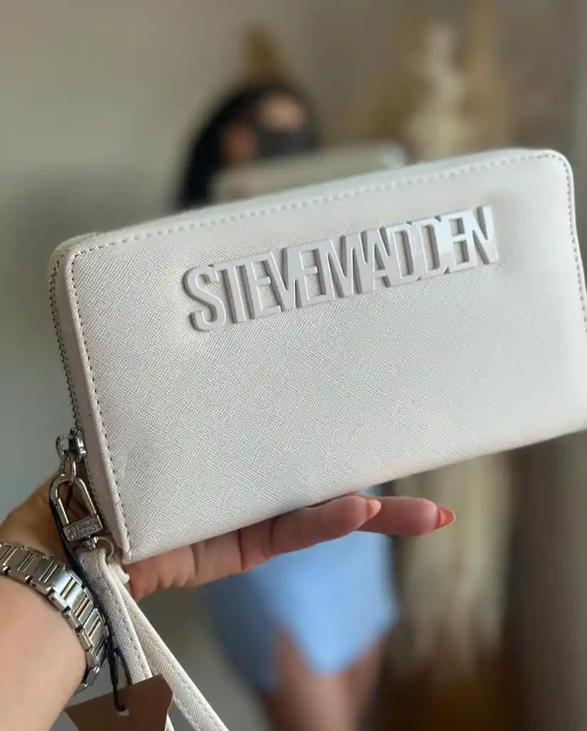 Cartera Dama Steven Madden Blanca Billetera