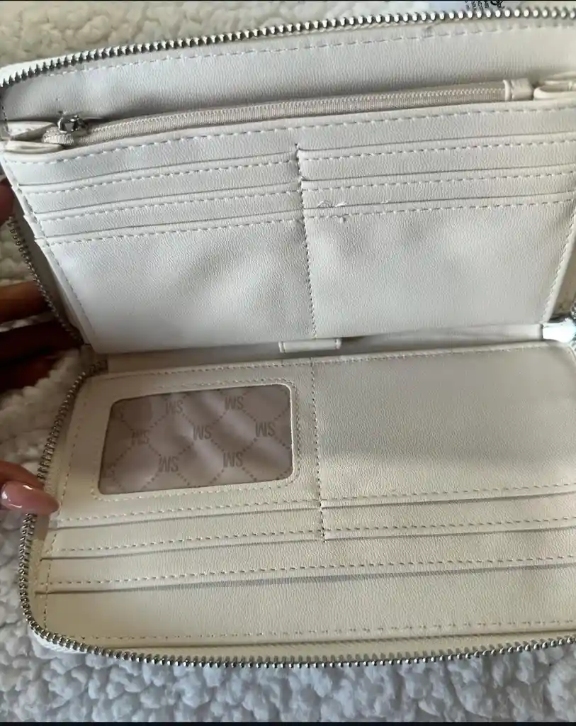 Cartera Dama Steven Madden Blanca Billetera