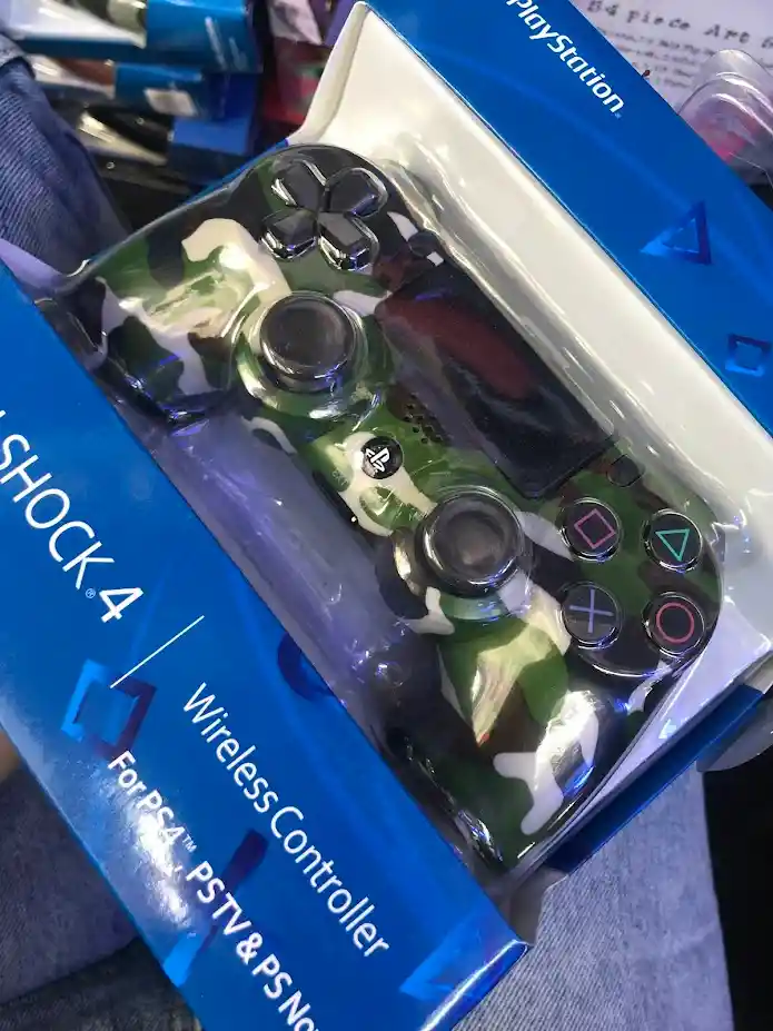 Control Mando Para Playstation 4 Dualshock 4 Camuflado Verde Oscuro