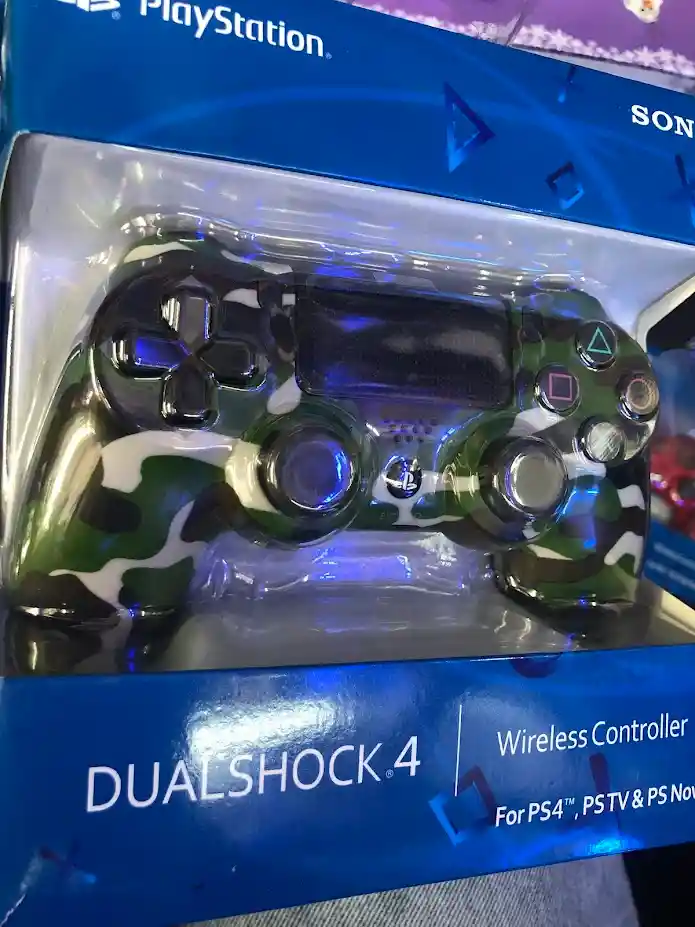 Control Mando Para Playstation 4 Dualshock 4 Camuflado Verde Oscuro