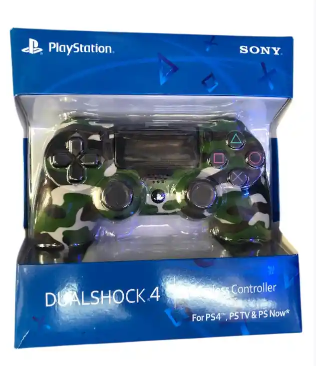 Control Mando Para Playstation 4 Dualshock 4 Camuflado Verde Oscuro