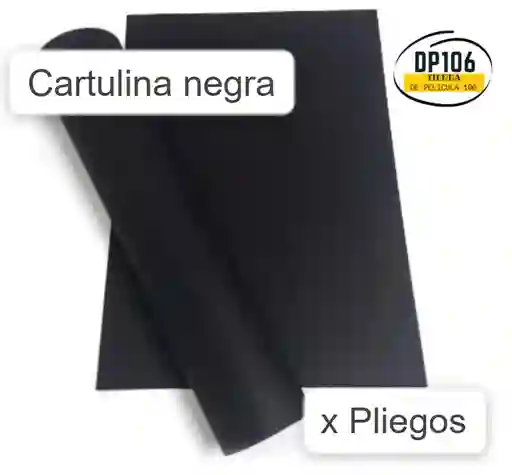 Cartulina Negra X 1 Und