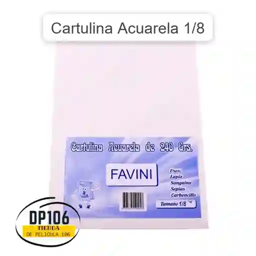 Cartulina Acuarela X 1 Und