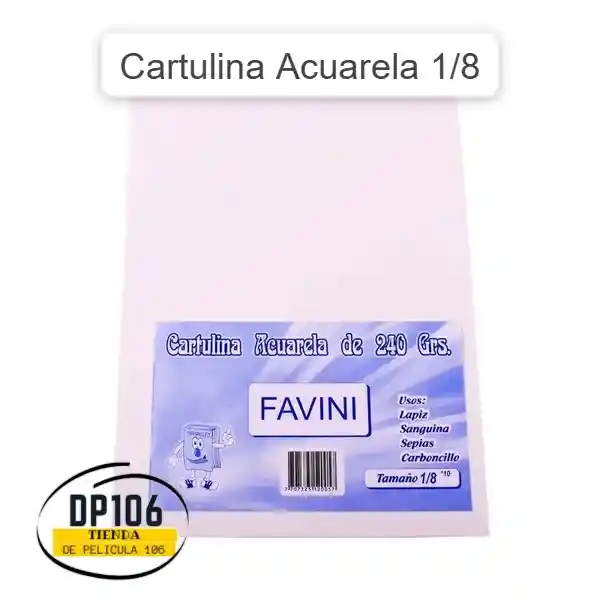 Cartulina Acuarela X 1 Und