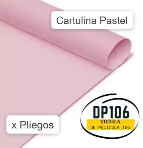 Cartulina Rosa Por Pliegos X 2
