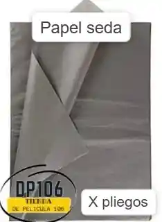 Papel Seda Gris X 4 Und