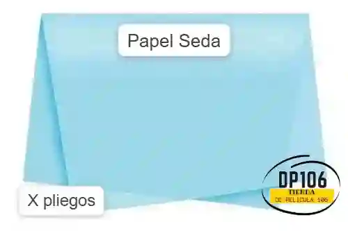 Papel Seda Azul Cielo X 4 Unidades