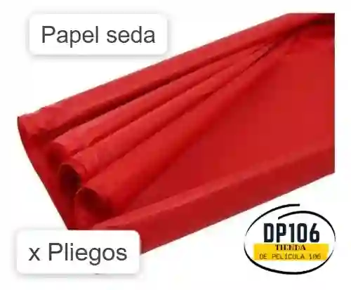 Papel Seda Rojo X 4 Unidades