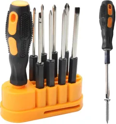 Juego De Destornilladores En Acero Al Carbono Con Punta Duradera