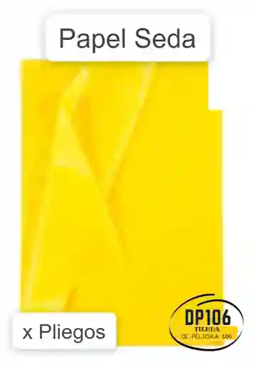 Papel Seda Amarillo X 4 Unidades
