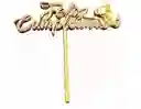 Topper Mdf Mini Feliz Cumpleaños Muffins Cupcakes