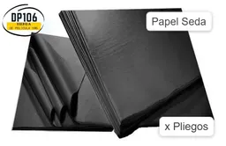 Papel Seda Negro X 4 Unidades