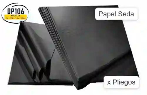 Papel Seda Negro X 4 Unidades