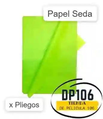 Papel Seda Verde Claro X 4 Unidades