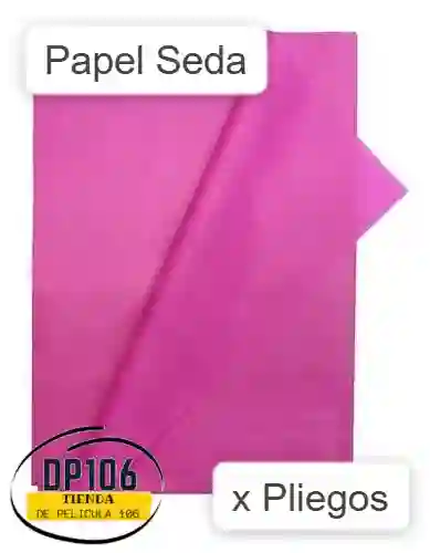 Papel Seda Fucsia X 4 Unidades