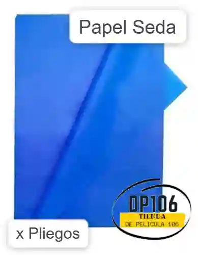 Papel Seda Azul Rey X 4 Unidades