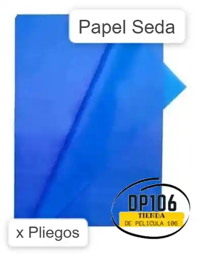 Papel Seda Azul Rey X 4 Unidades