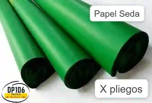 Papel Seda Verde Oscuro X 4 Unidades