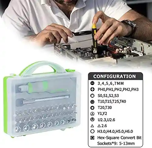 Juego De Desarmadores Destornilladores Con Puntas Y Dados Para Electrónica